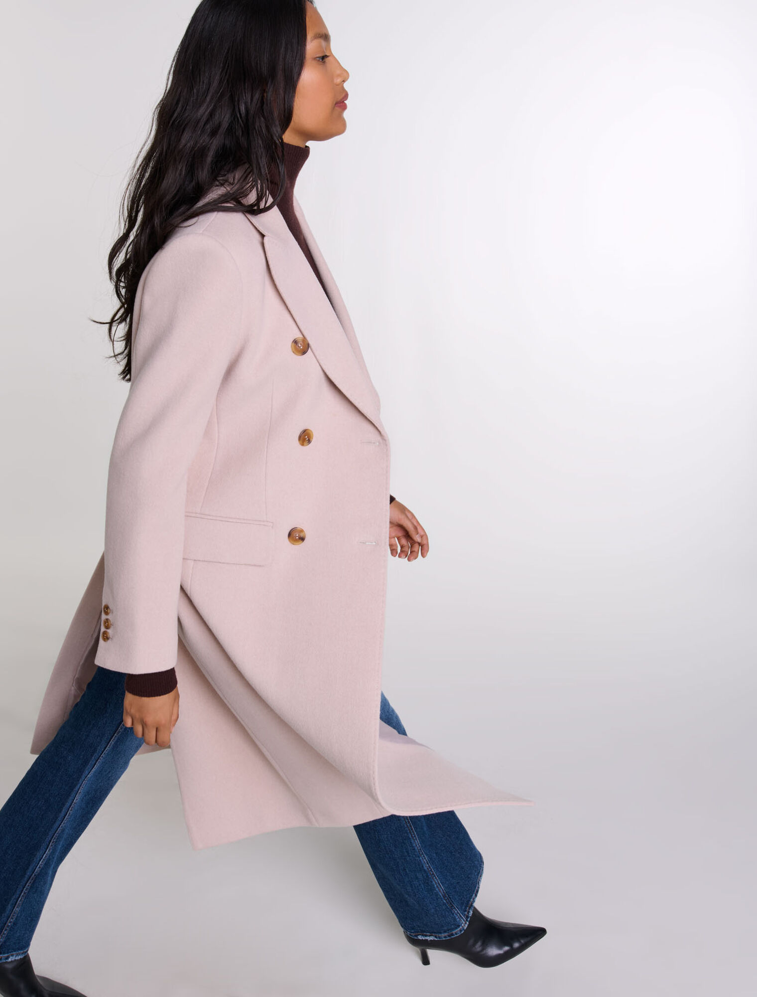 Cappotto lungo con fodera