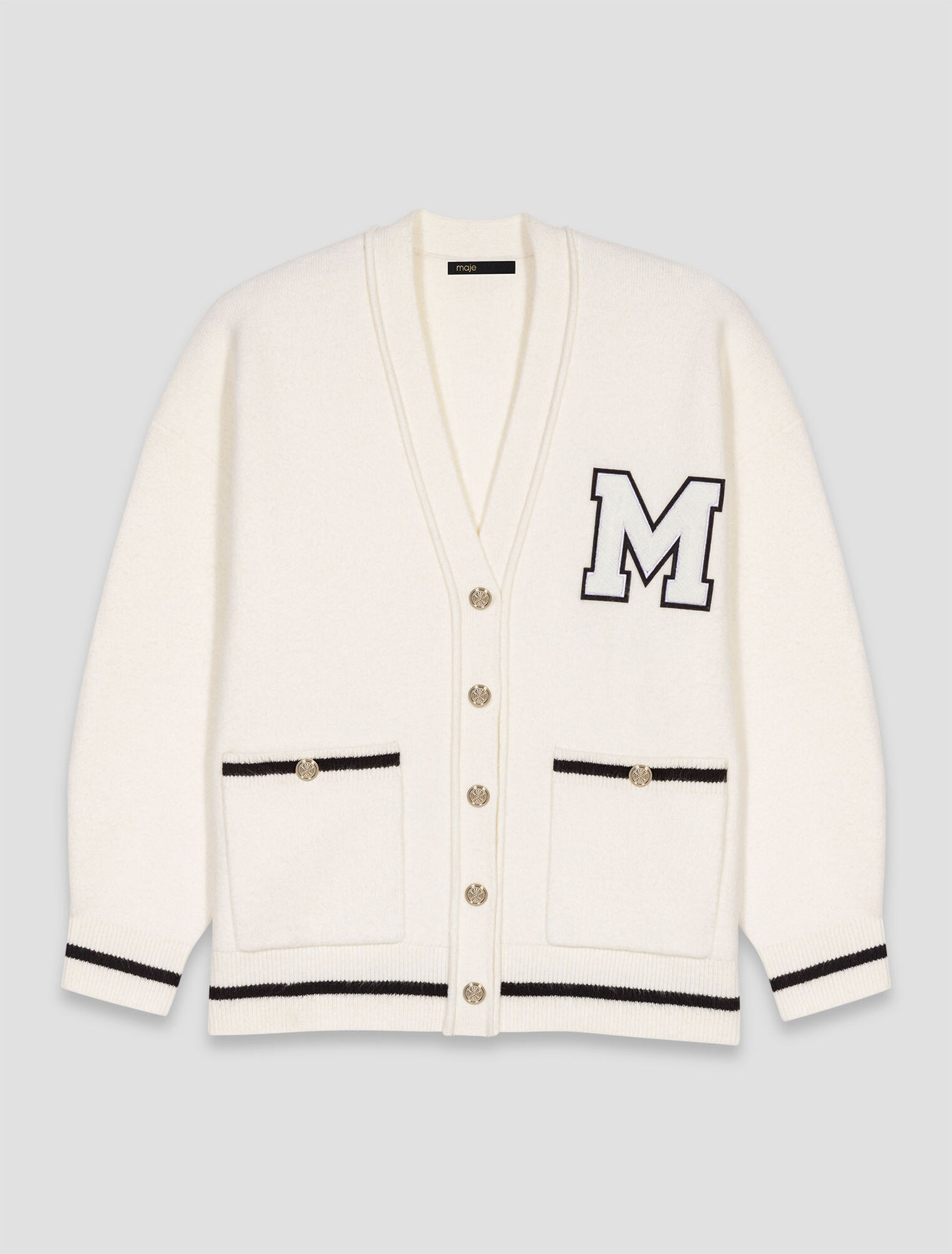 Cardigan lungo con ricamo