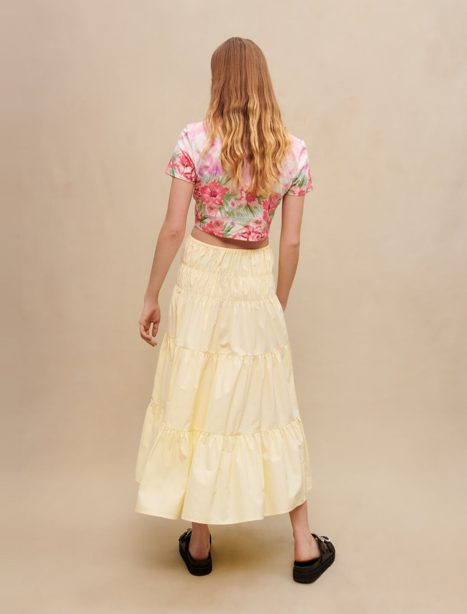 Gonna lunga arricciata