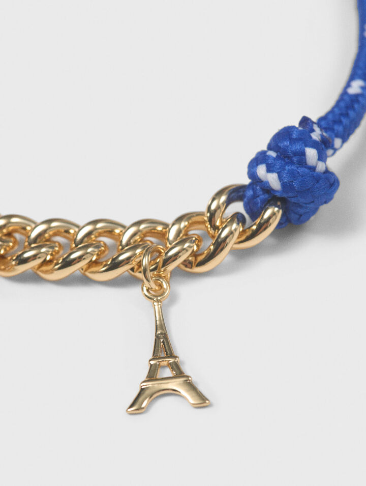 Bracciale catena con cordino marino