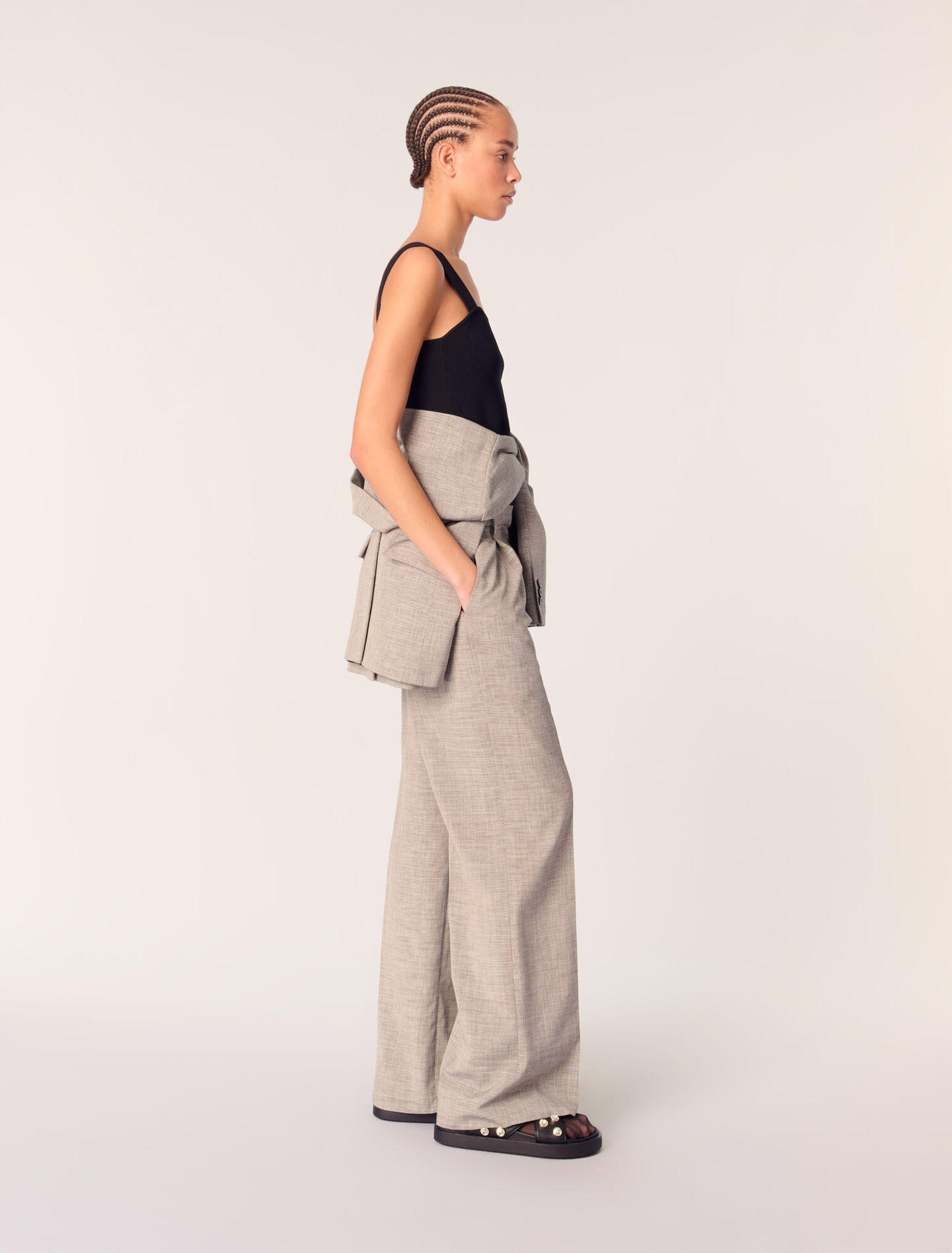 Pantaloni da tailleur gamba dritta