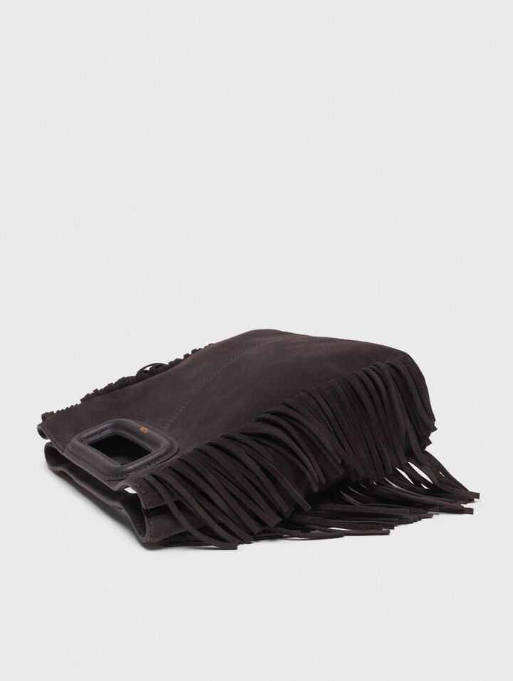 Borsa M in pelle scamosciata