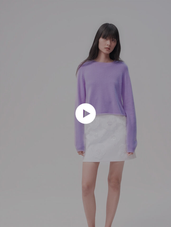 Maglione corto in cashmere