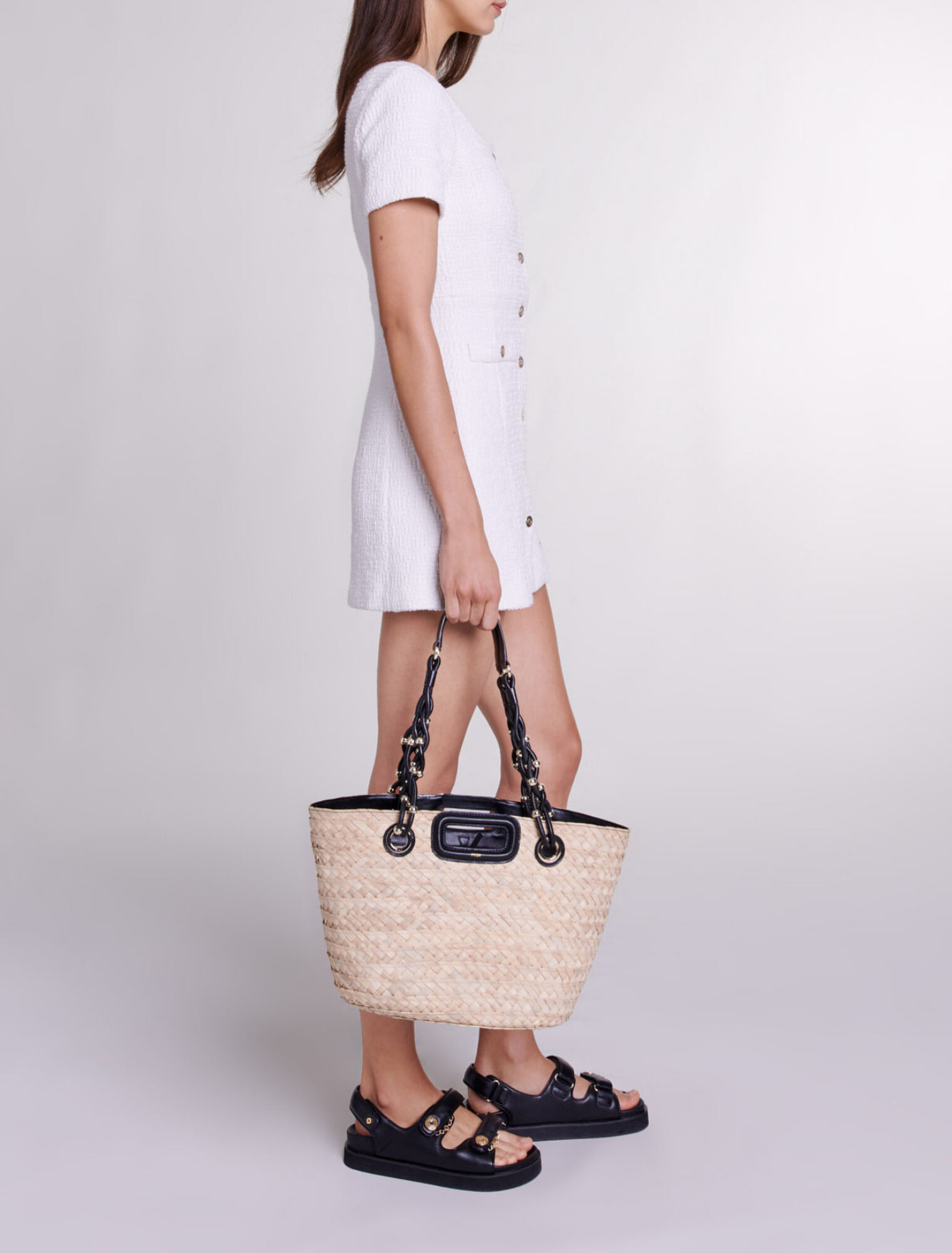 Abito corto in tweed