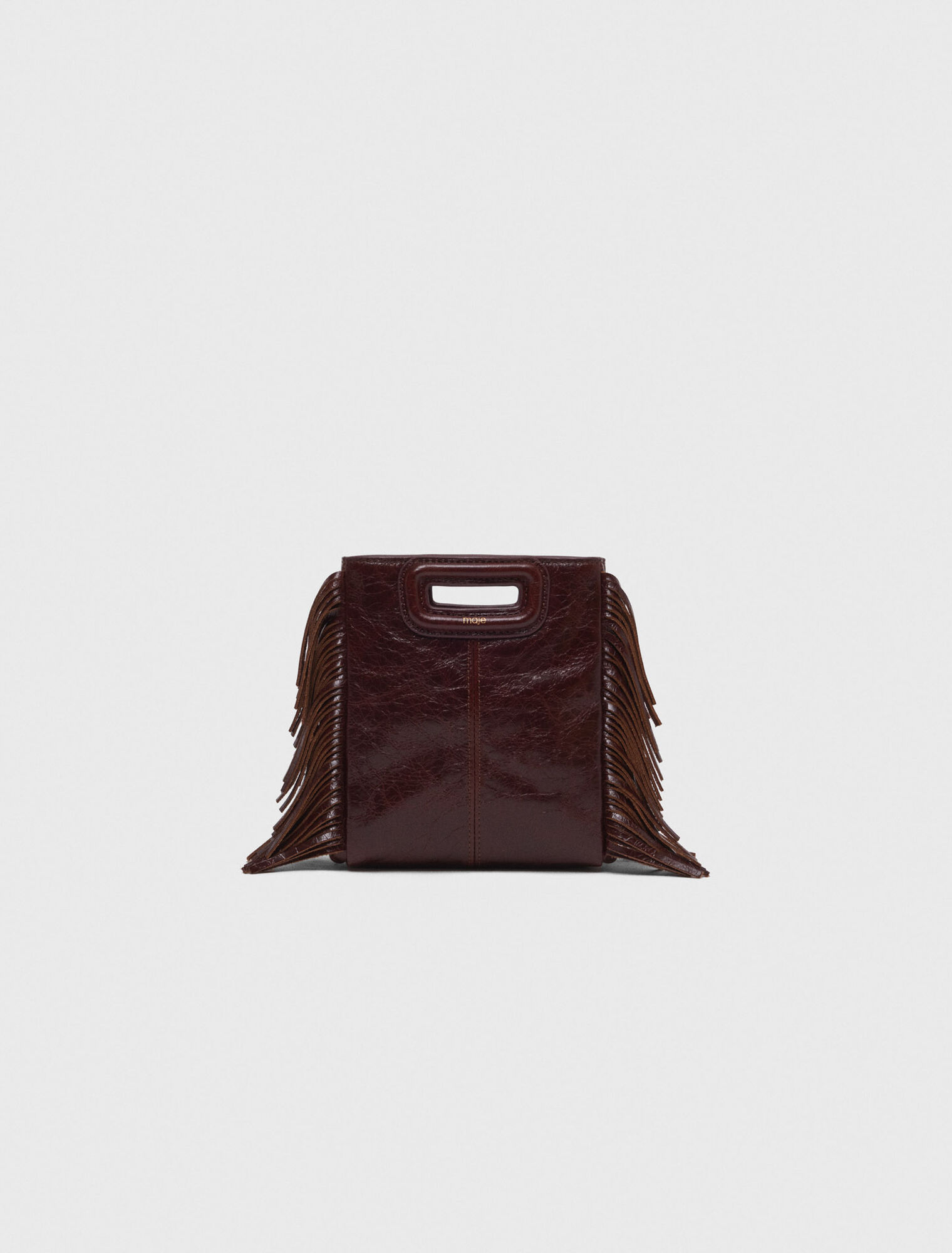 Borsa M mini in pelle craquelé