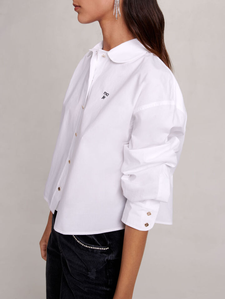 Camicia corta in cotone