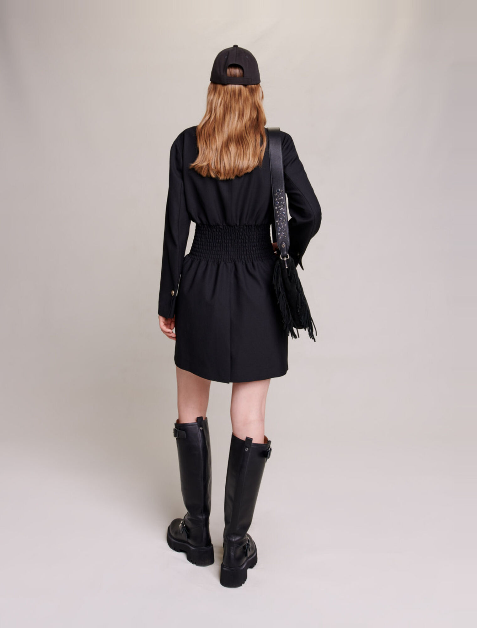 Abito corto punto smock