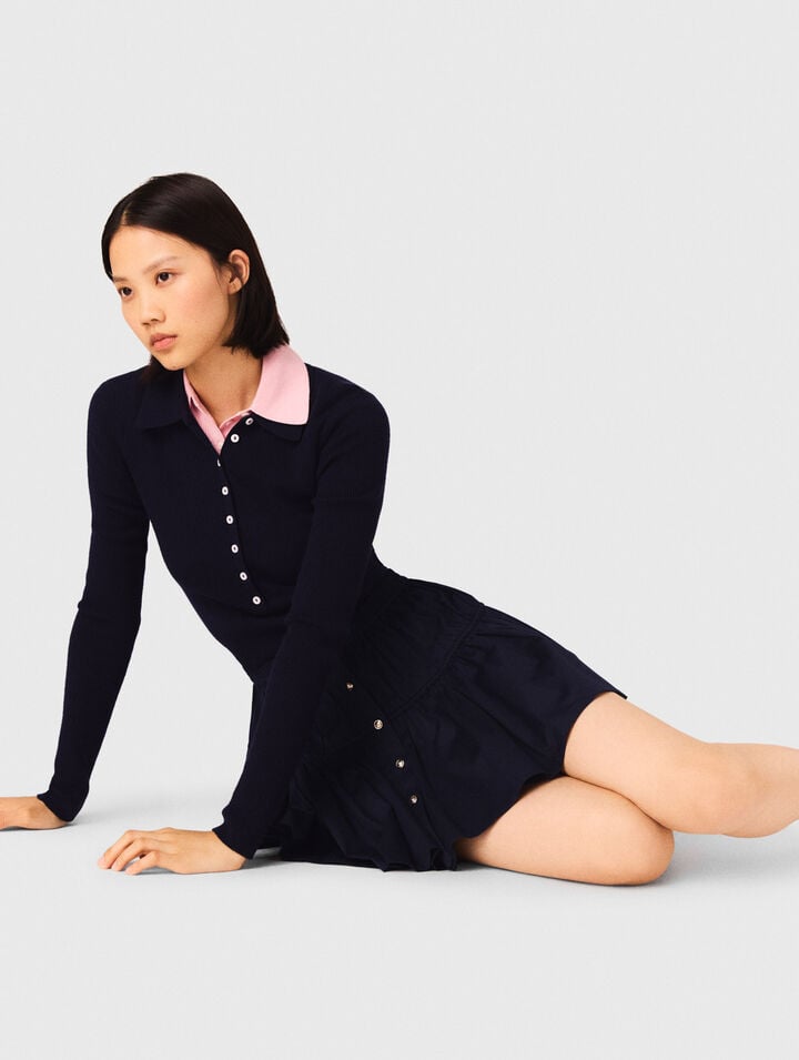 Gonna corta con vita elasticizzata