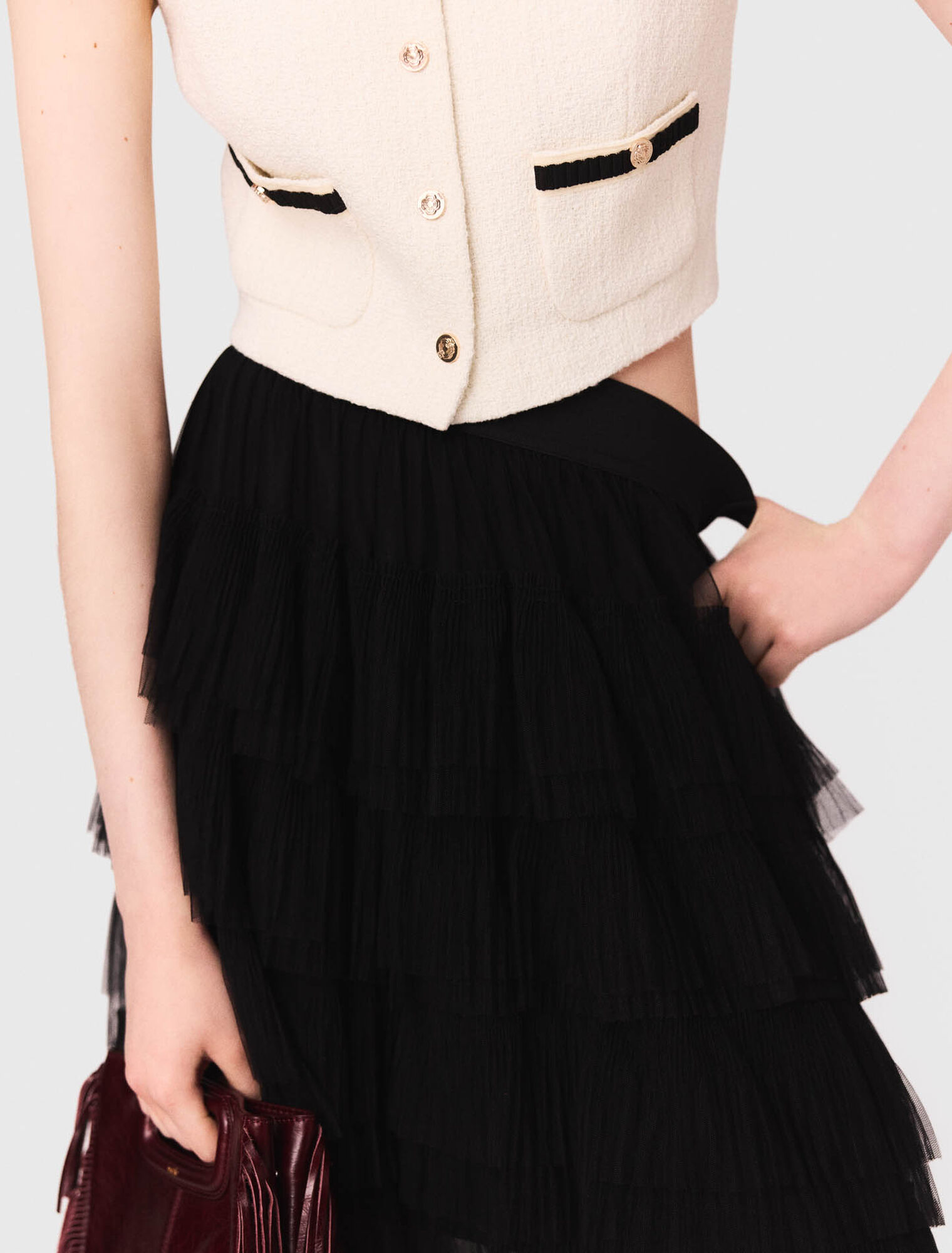 Gonna midi in tulle