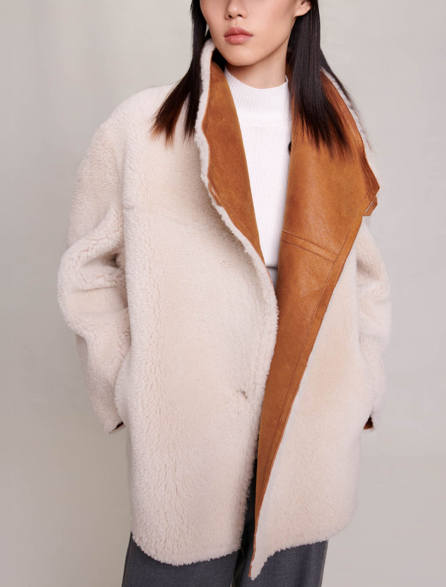 Cappotto corto reversibile