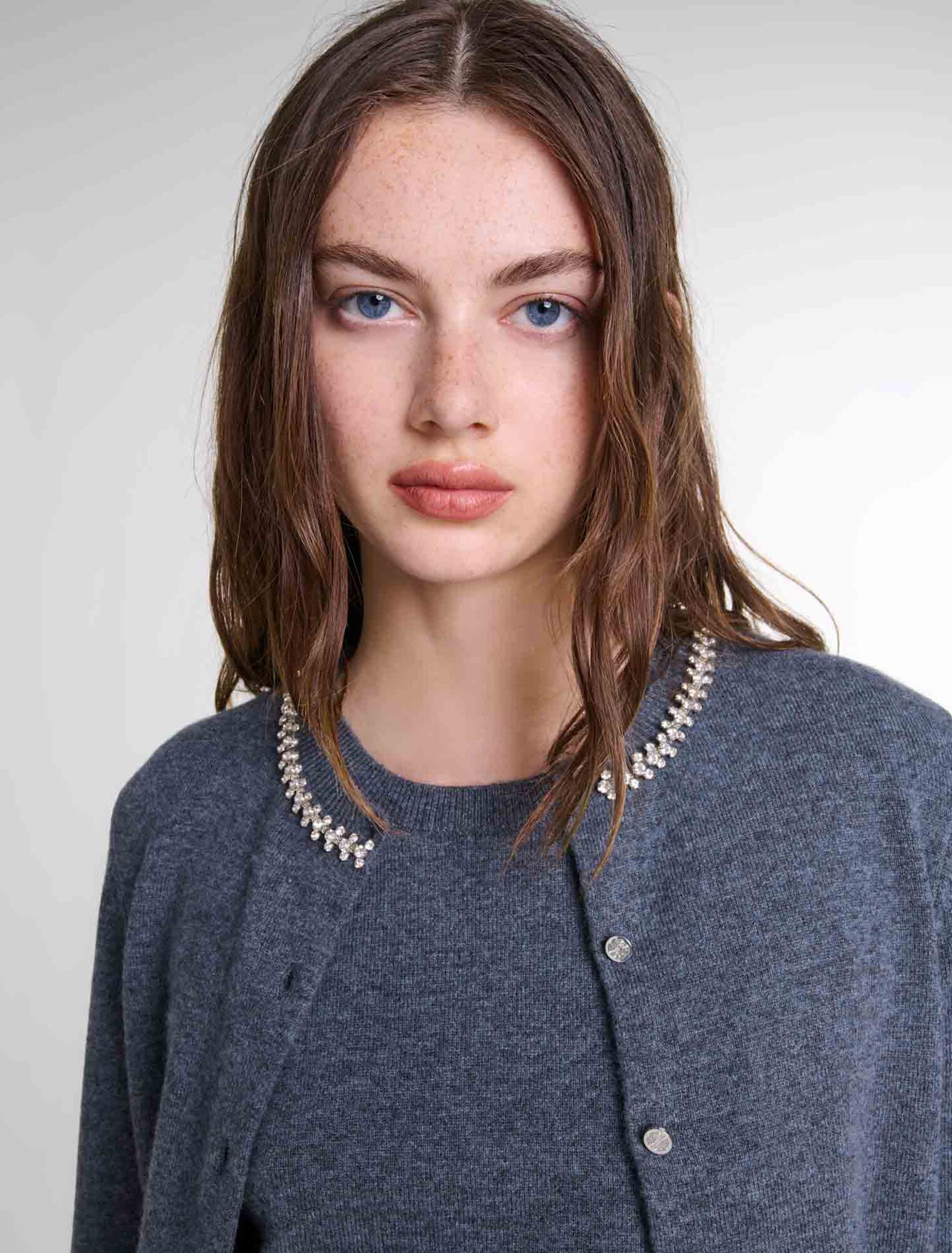 Cardigan 2 in 1 in cashmere