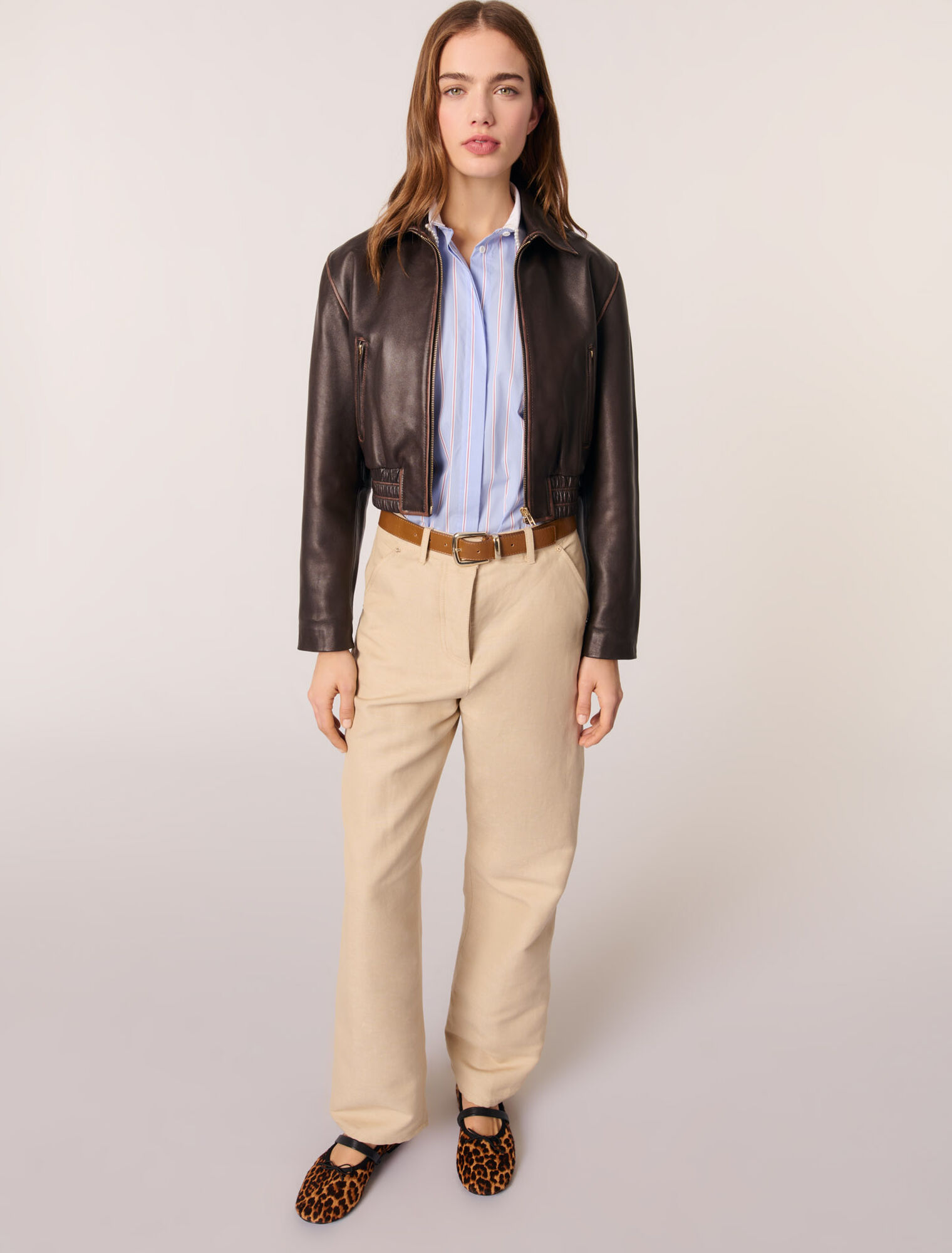 Pantaloni da tailleur lino e cotone