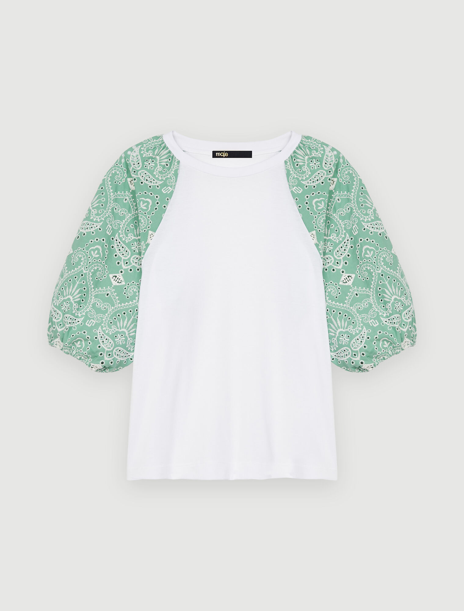 T-shirt in materiale misto