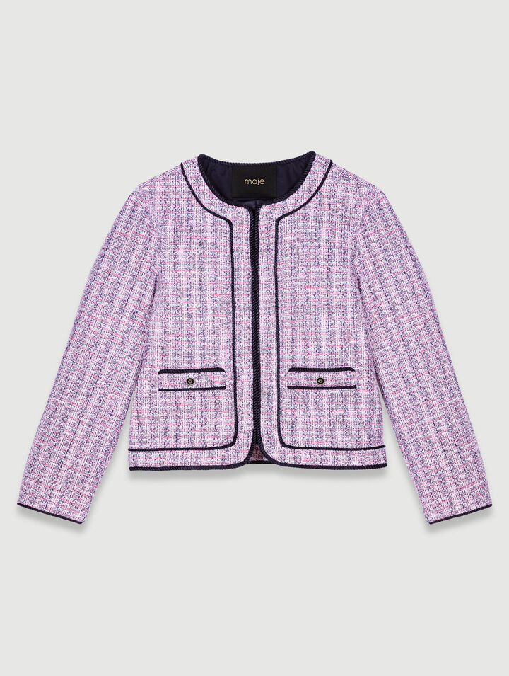 Giacca corta in tweed