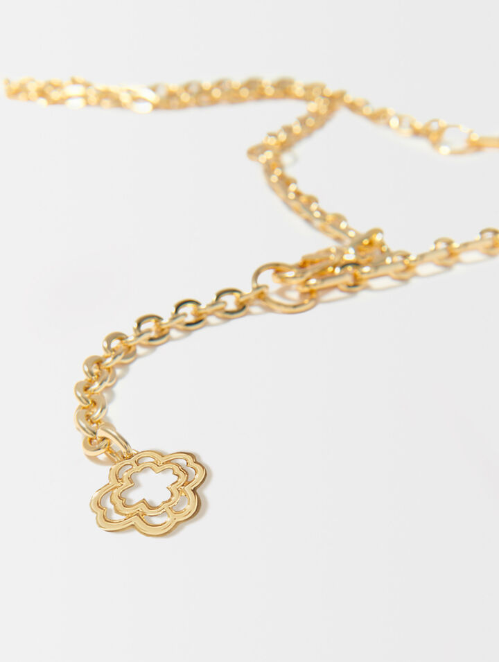 Cintura a catena con logo del Clover
