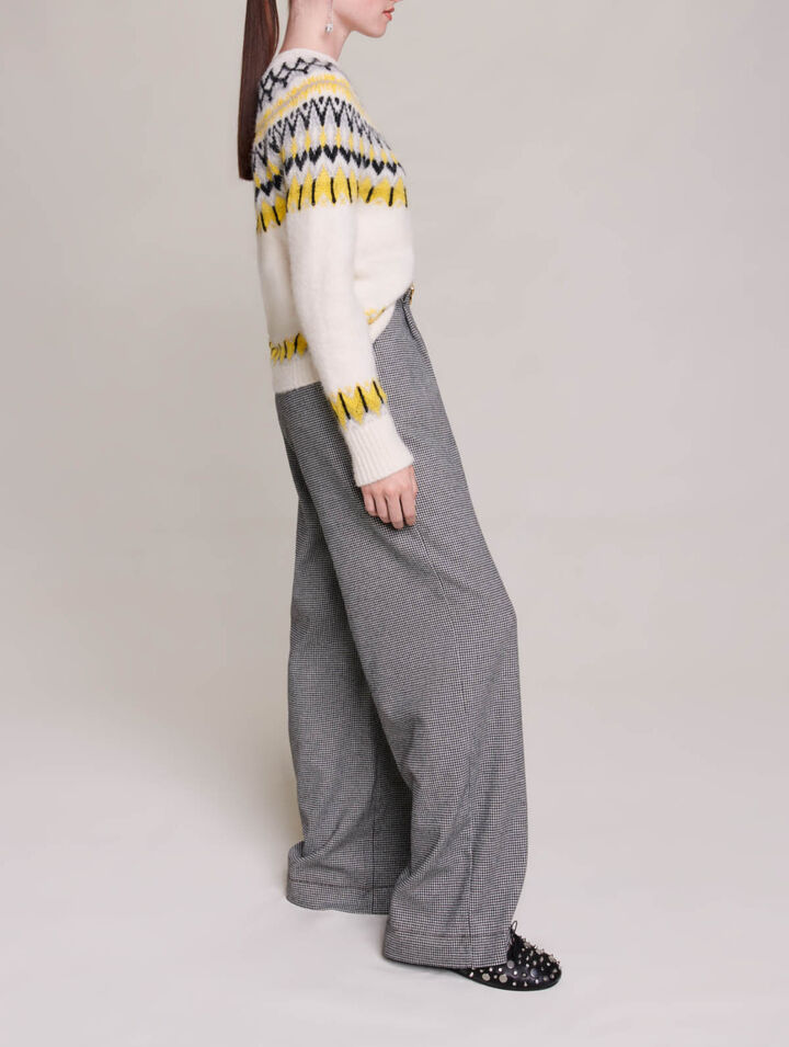 Maglione in lana jacquard