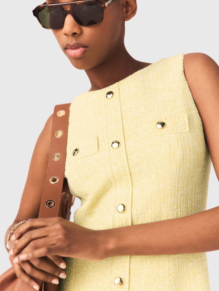 Abito corto in tweed