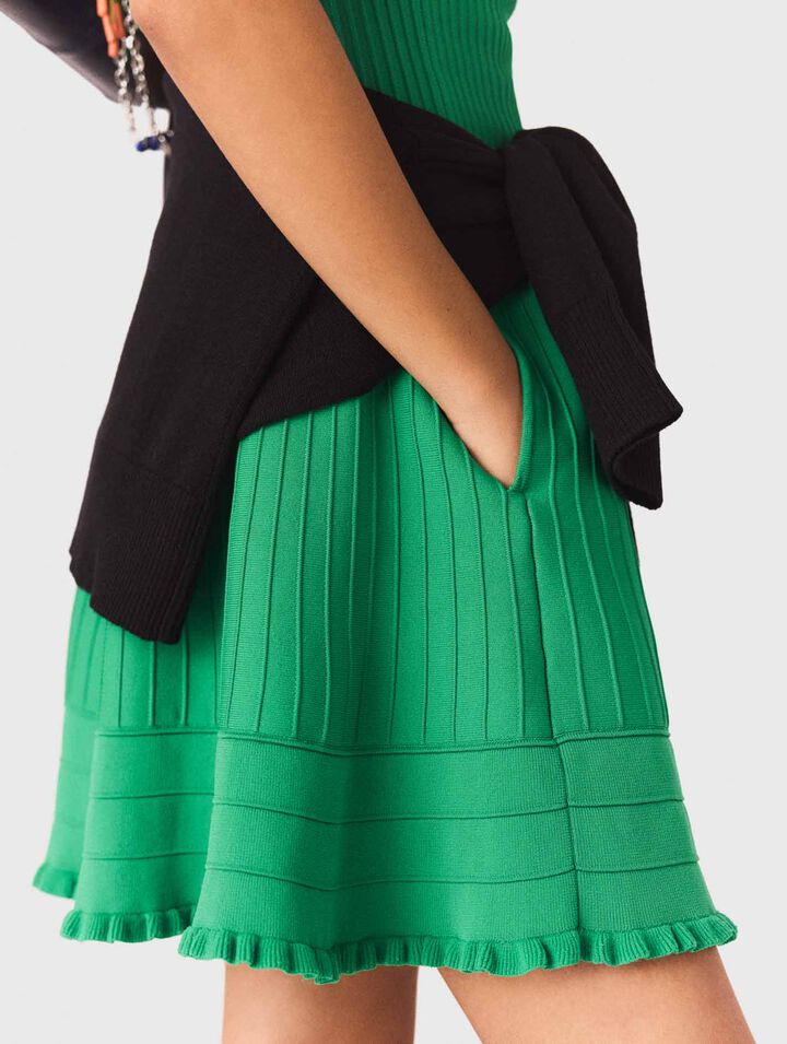 Abito svasato in maglia