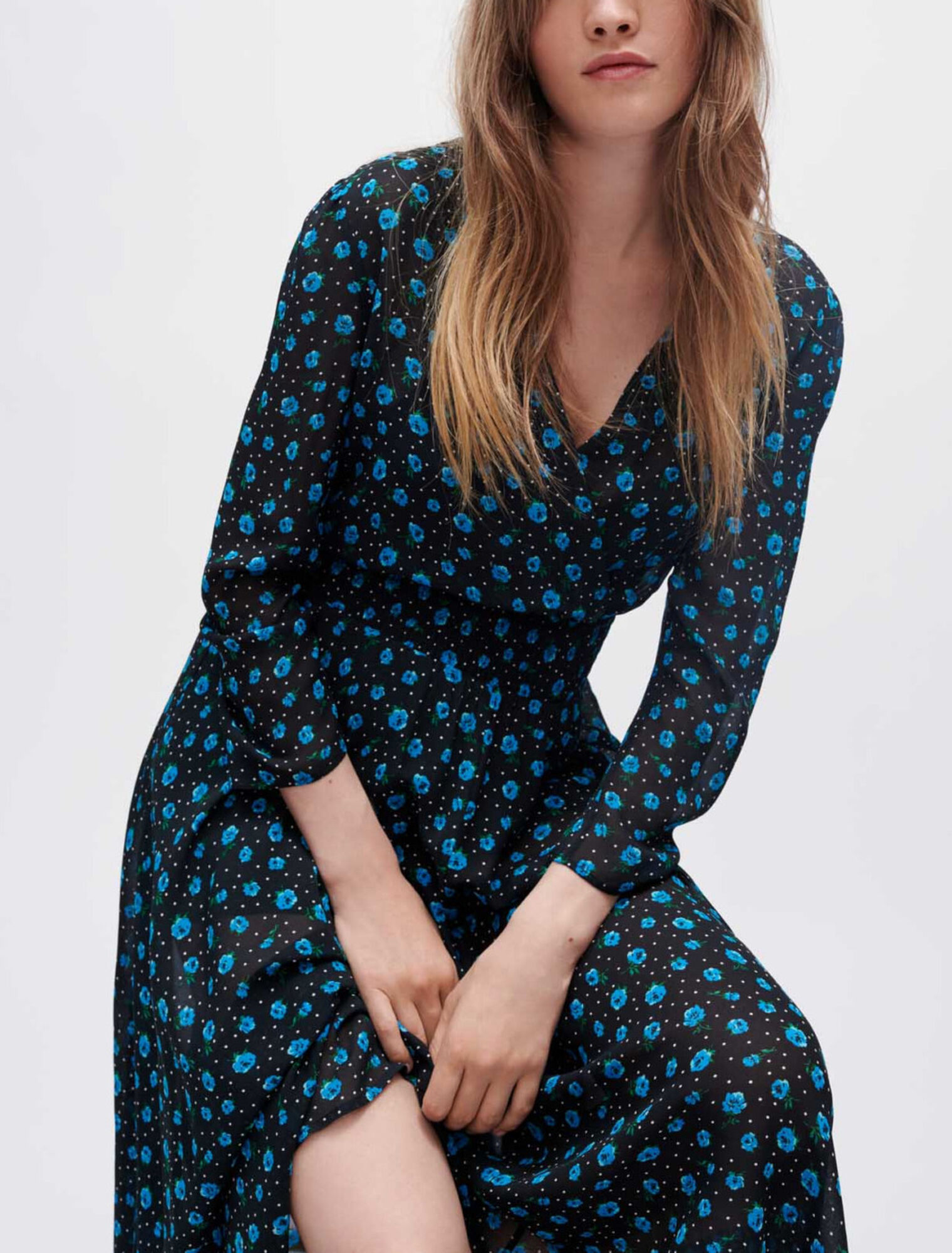Abito in chiffon leopardato