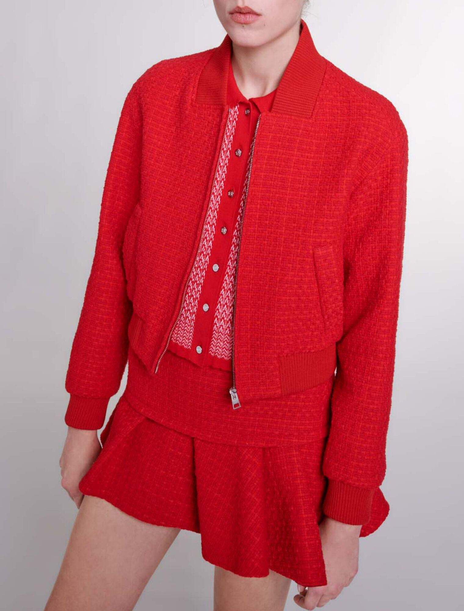 Giubbotto corto in tweed