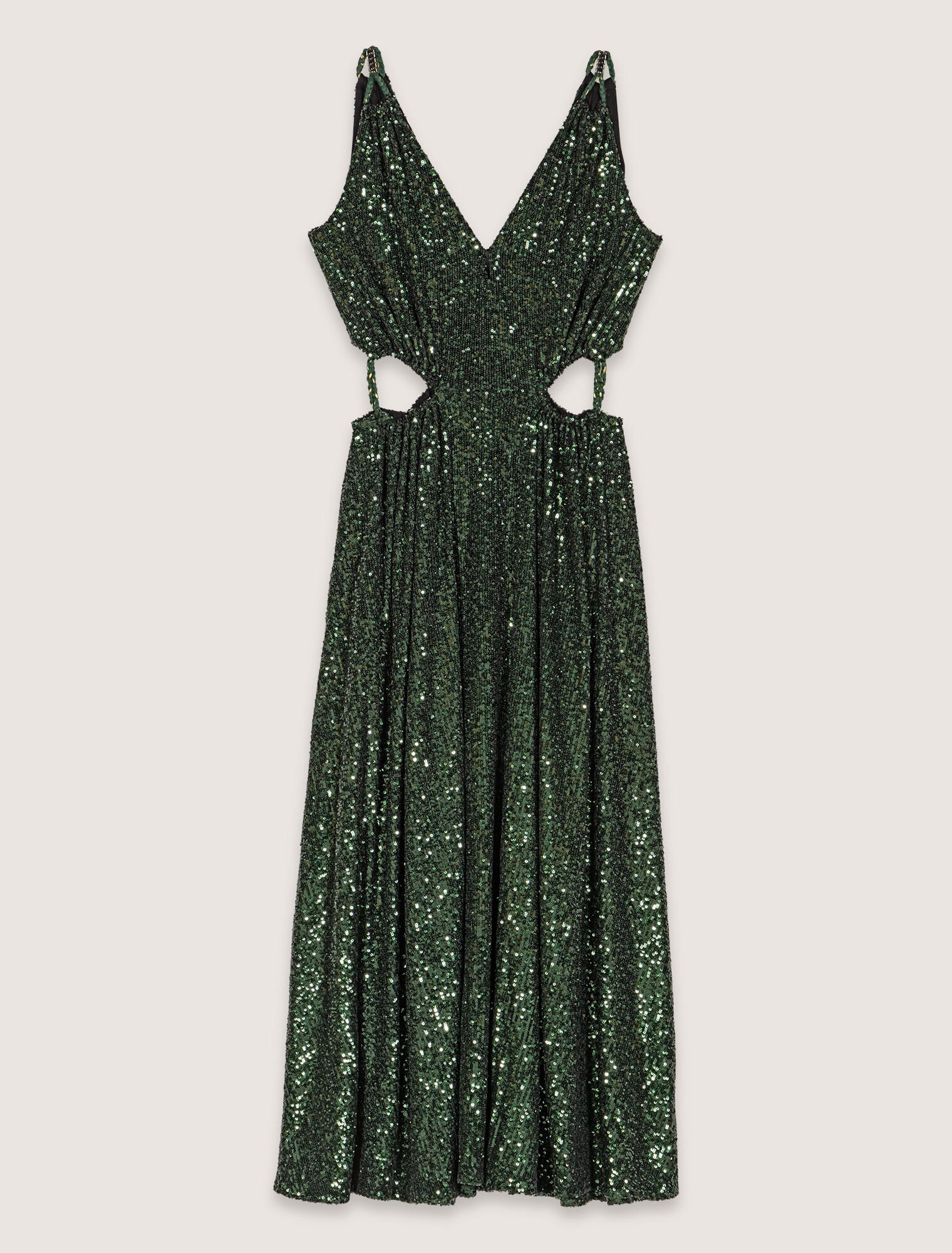 Abito lungo con paillettes