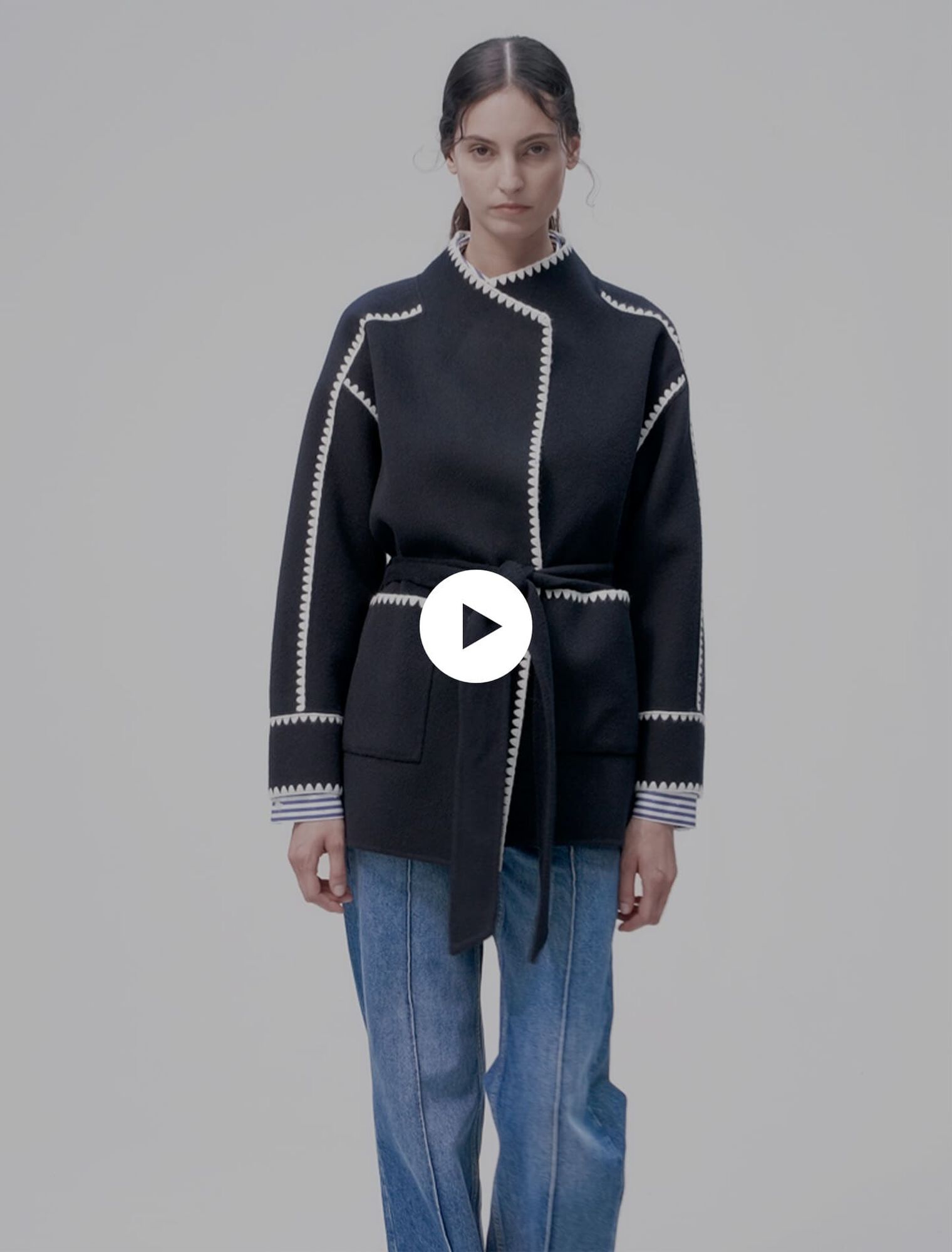 Cappotto corto double face