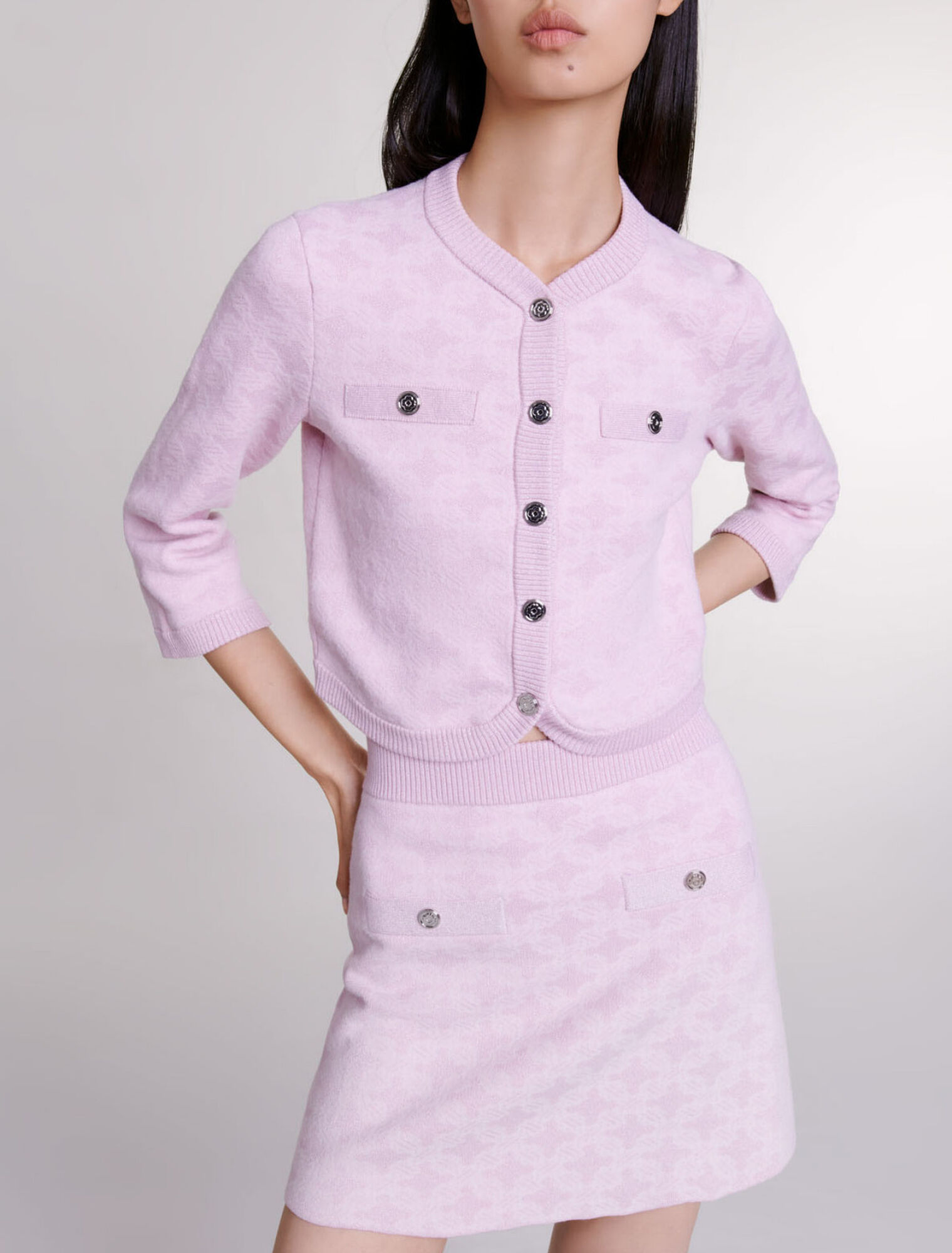 Gonna in maglia jacquard