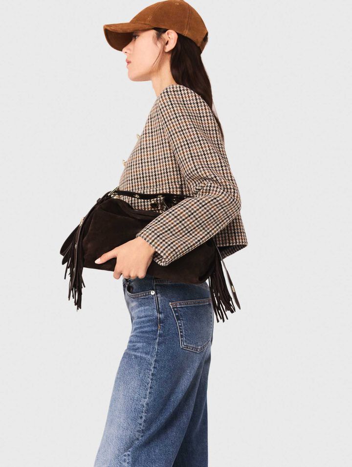 Borsa Miss M in pelle scamosciata