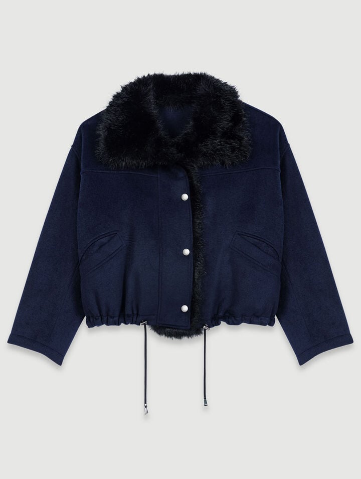 Cappotto corto double face