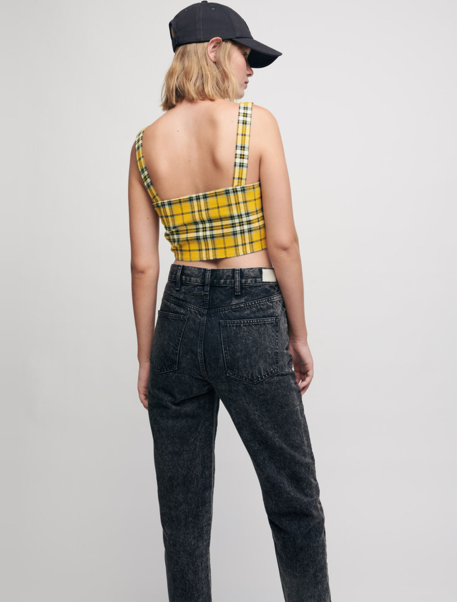 Top a quadri tartan