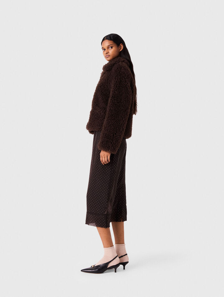 Cappotto corto in spugna