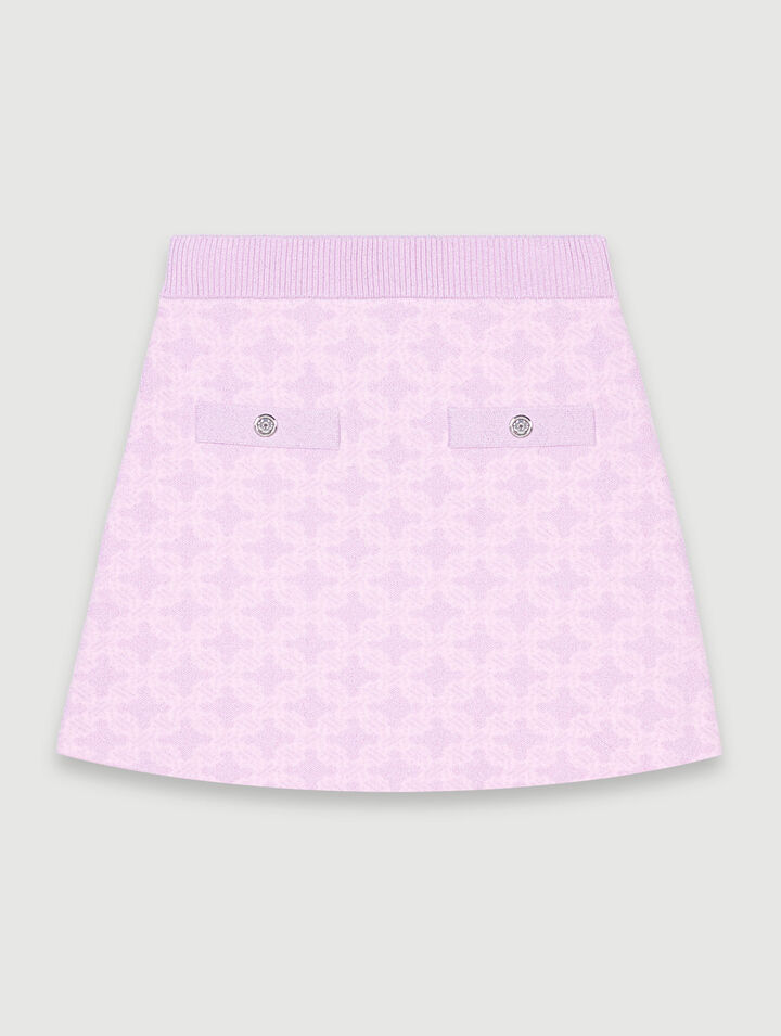 Gonna in maglia jacquard