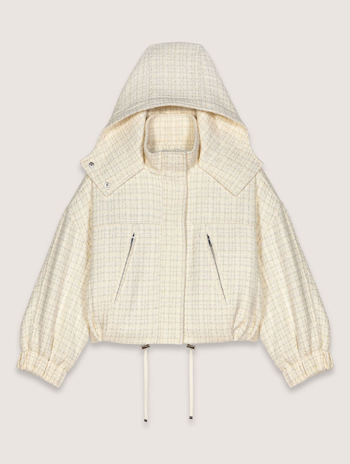 Piumino in tweed