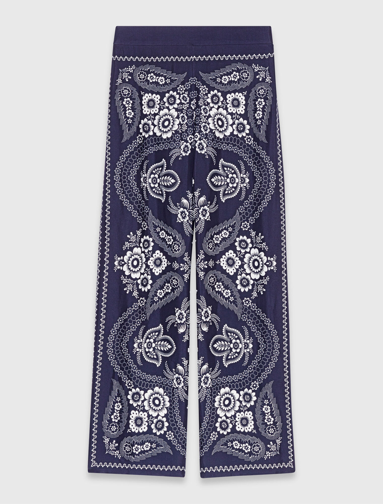 Pantaloni fluidi con stampa