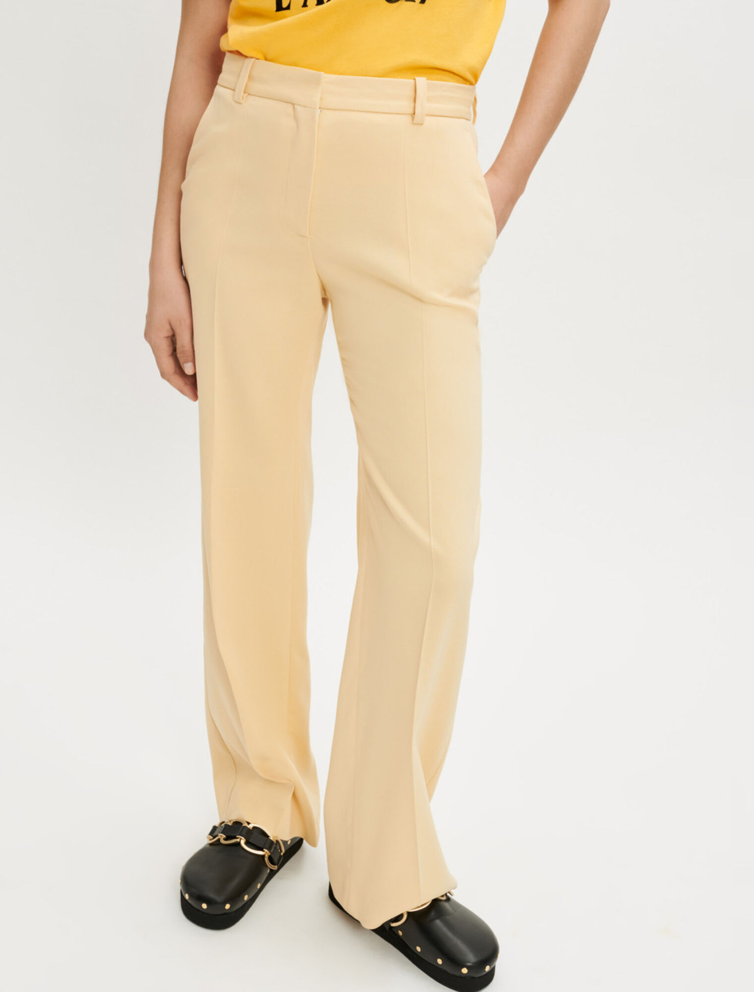 Pantaloni sartoriali a gamba dritta