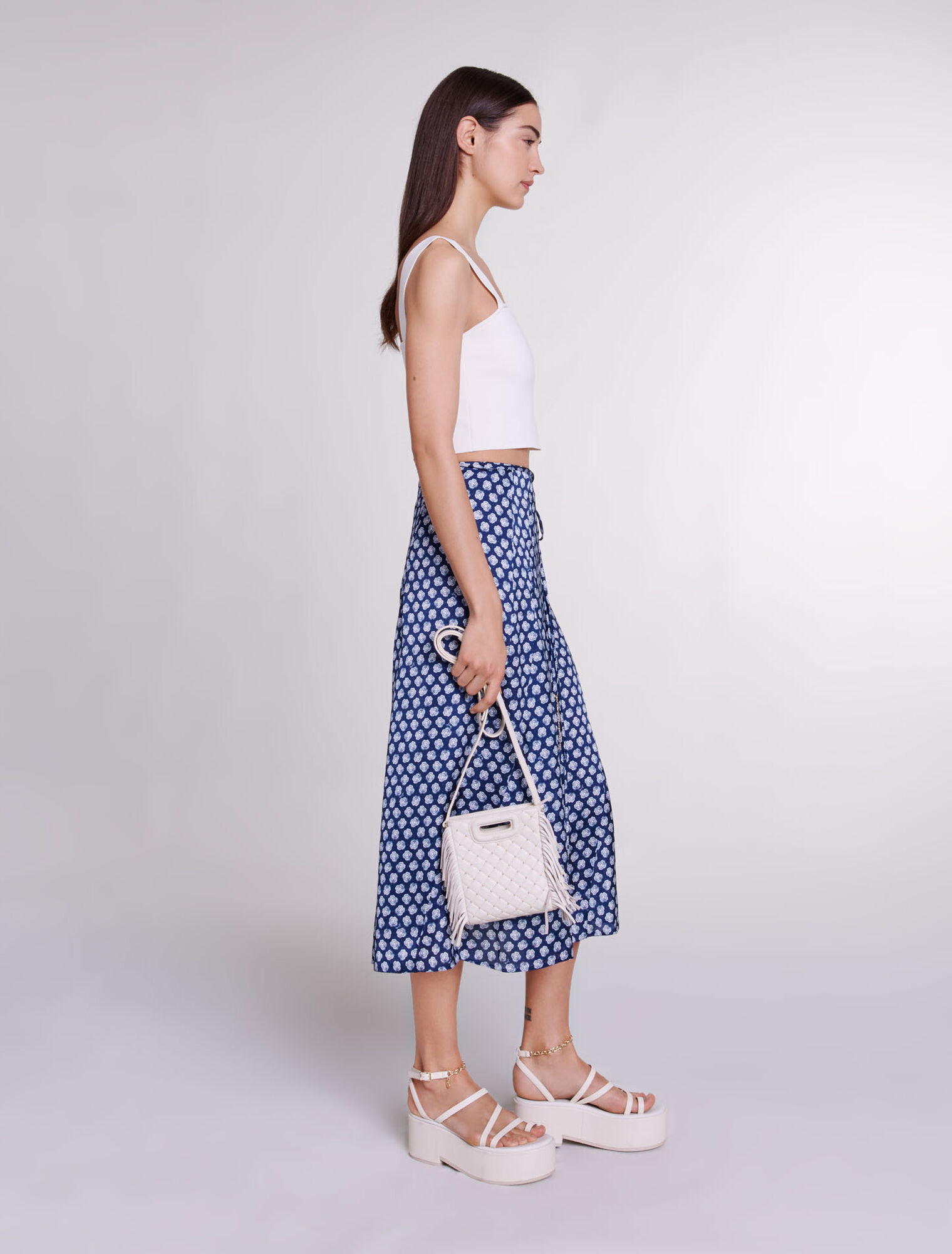 Mini bag M pelle trapuntata borchie