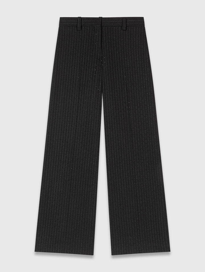 Pantaloni da tailleur con strass