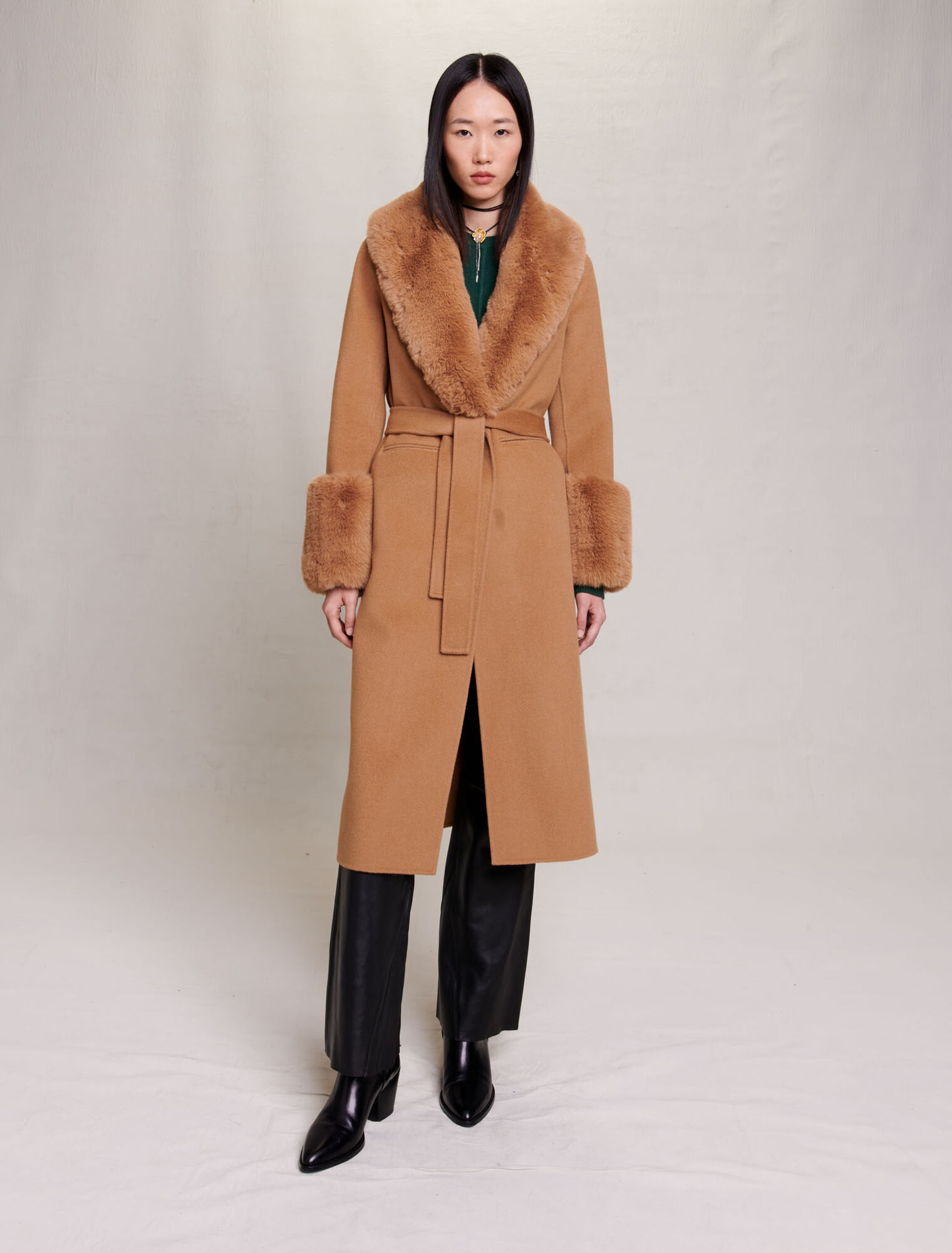 Cappotto lungo in lana
