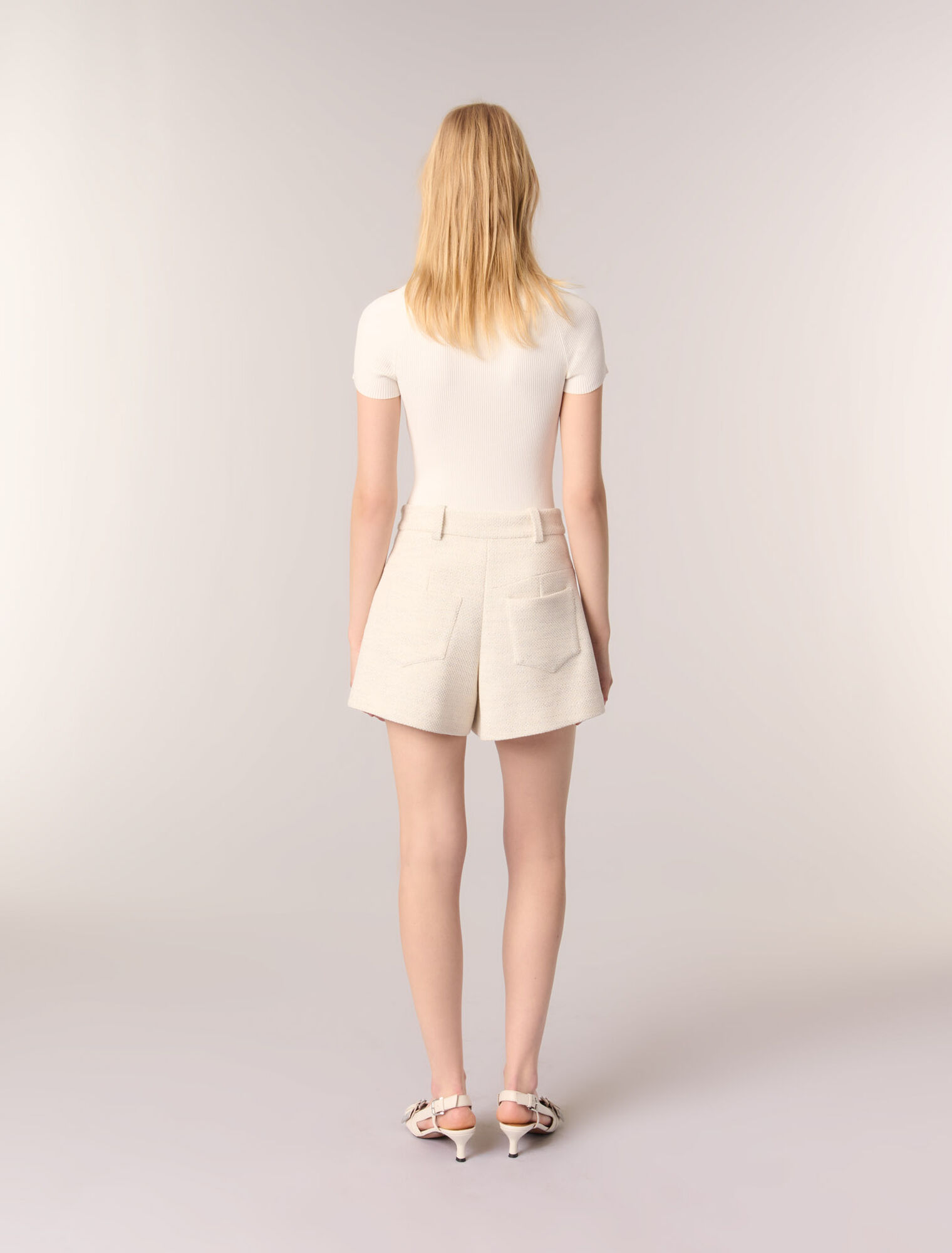 Shorts in tweed e lurex