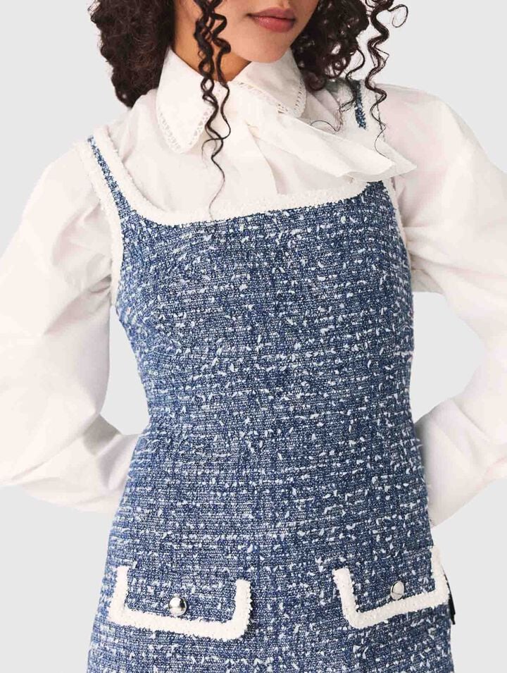 Abito corto in tweed
