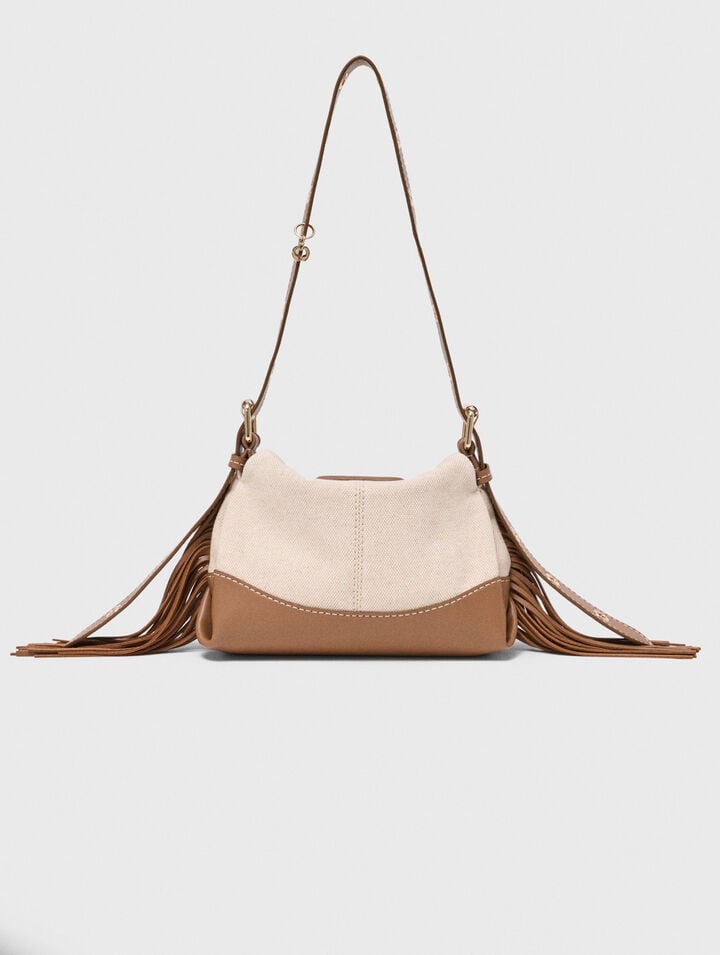Borsa Miss M mini in tela e pelle