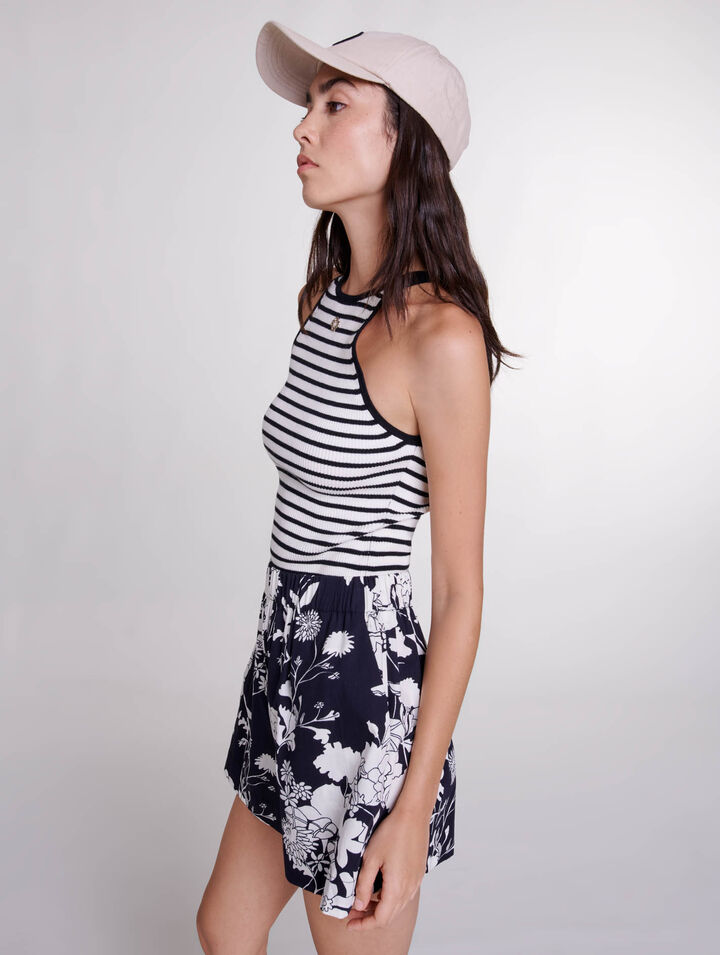 Shorts in cotone con stampa