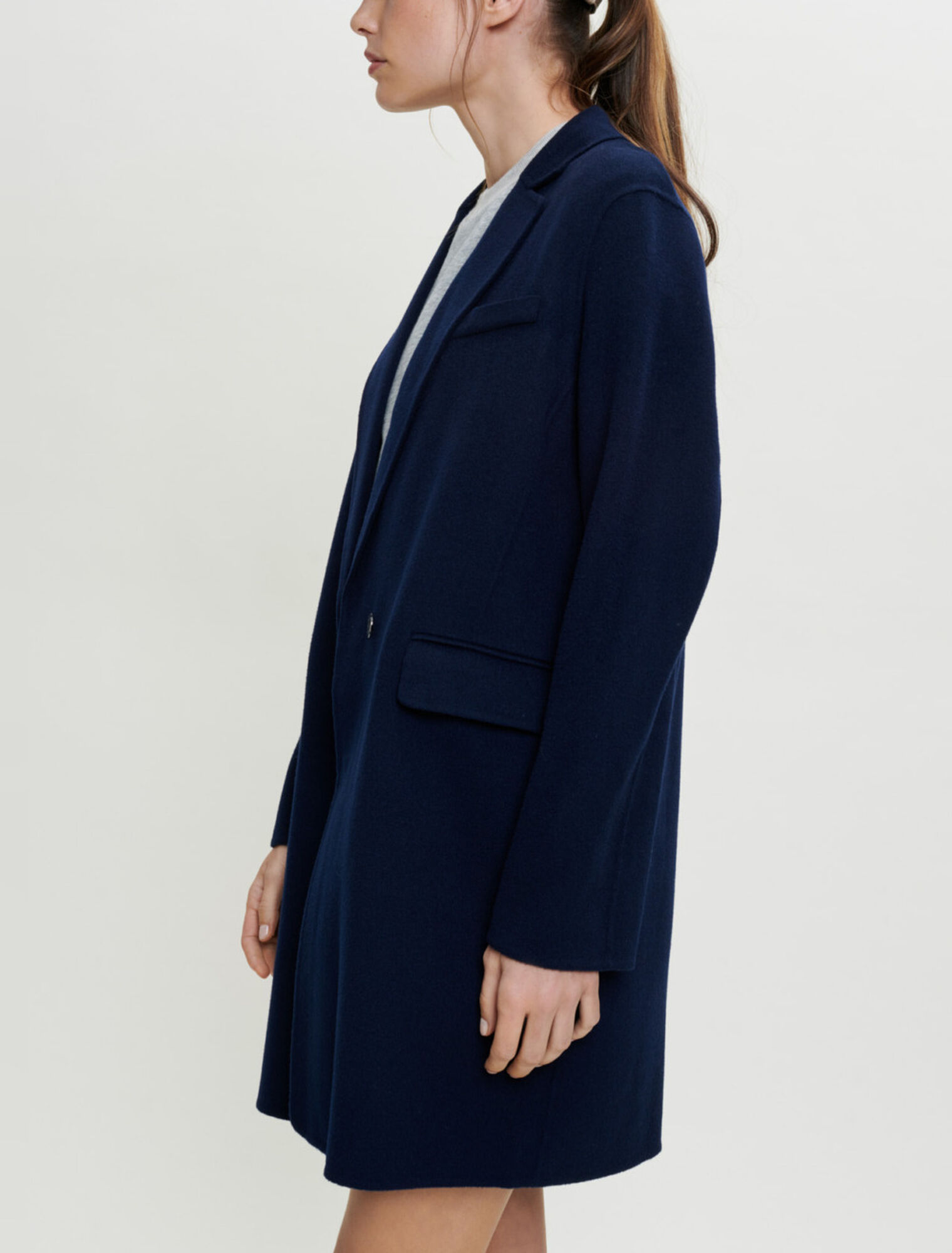 Cappotto double-face a giacca