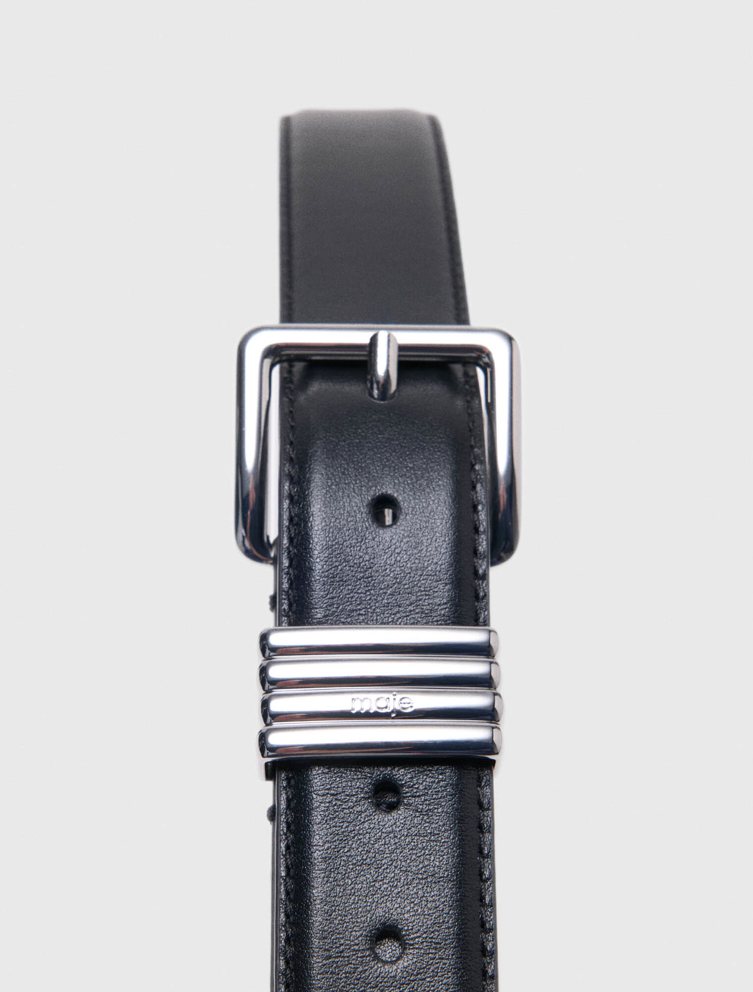 Cintura in pelle liscia