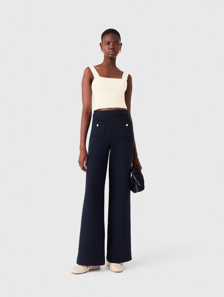 Crop top in maglia