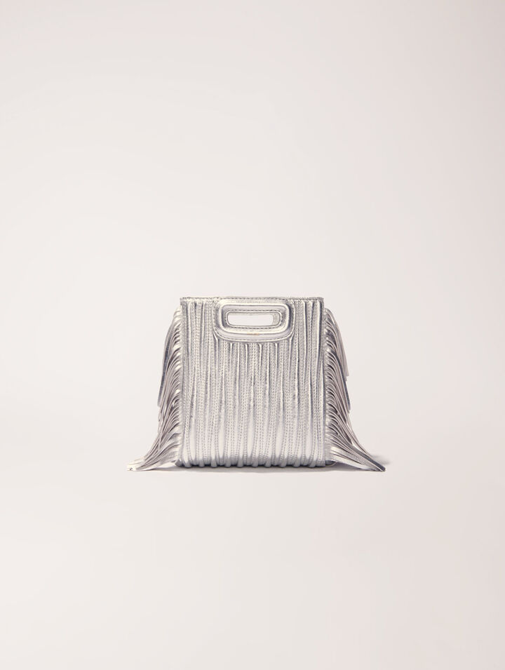 Borsa M Mini pelle trapuntata metal