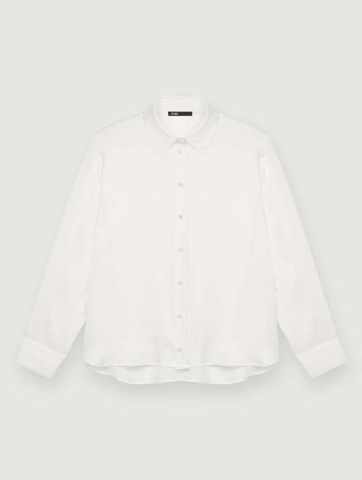 Camicia bianca in seta