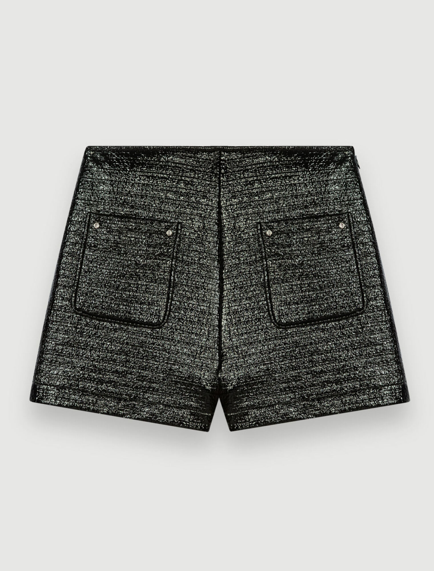 Pantaloni in vinile e tweed