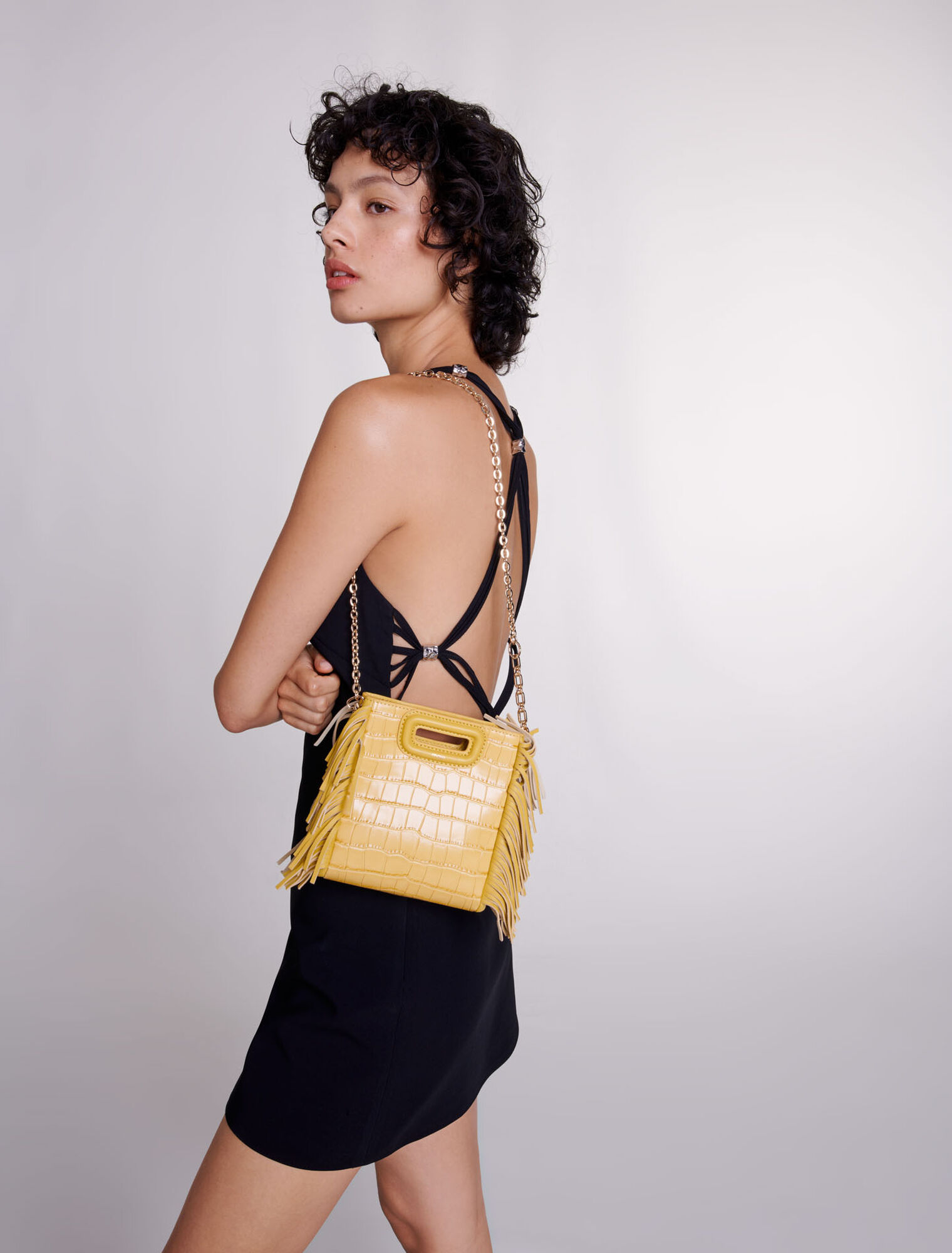 Borsa M Mini in pelle di coccodrillo