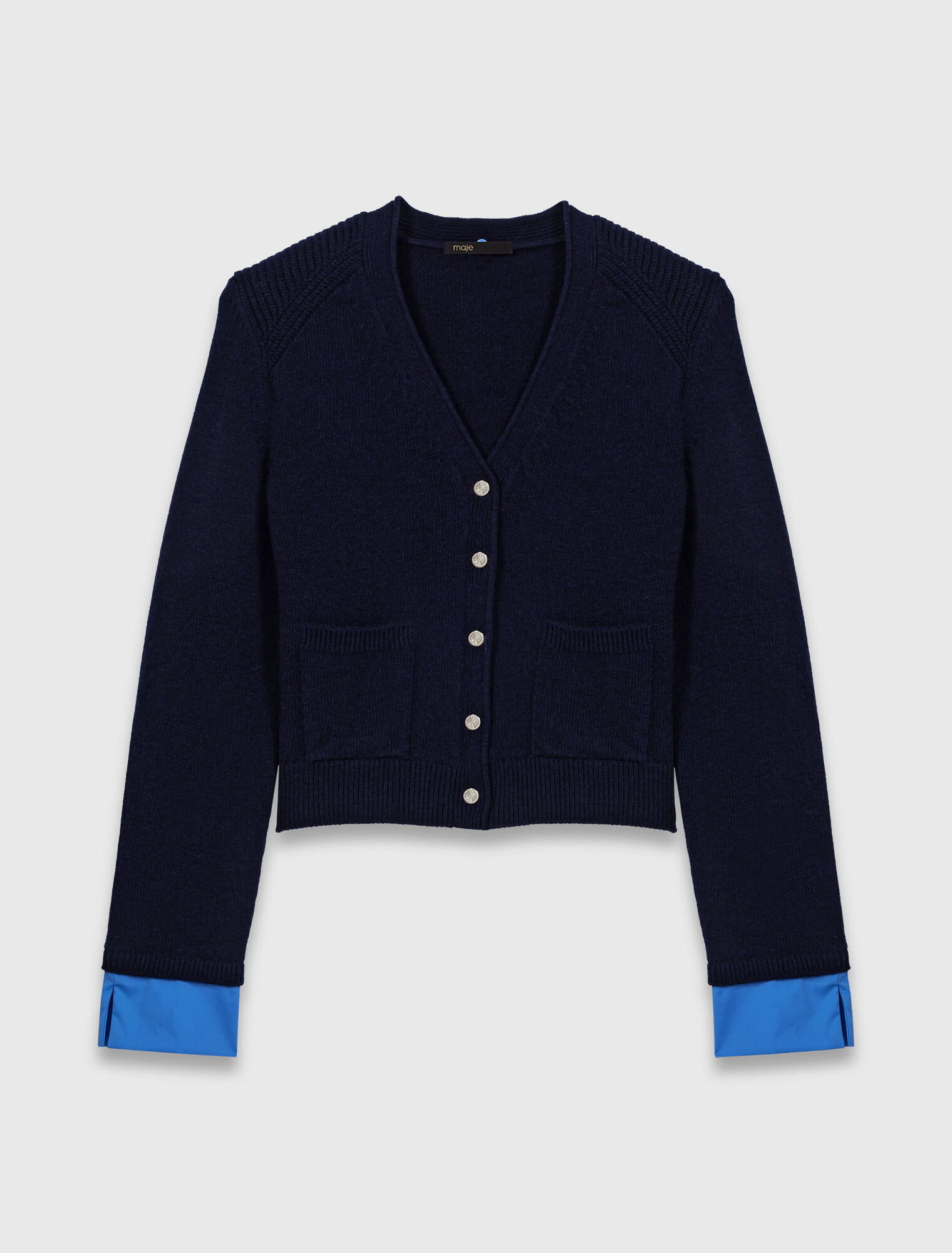 Cardigan con dettagli rimovibili